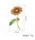SB314 - Stylish sunflower Brooch